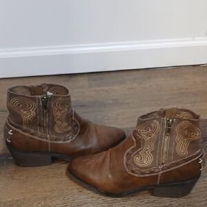 Coolway Brown Leather Boots Size 7
